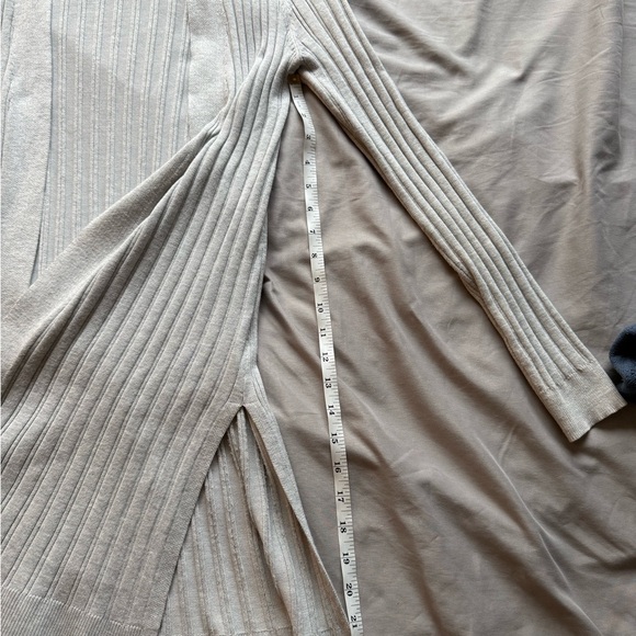 Light Gray Ribbed Cardigan - Picture 6 of 6